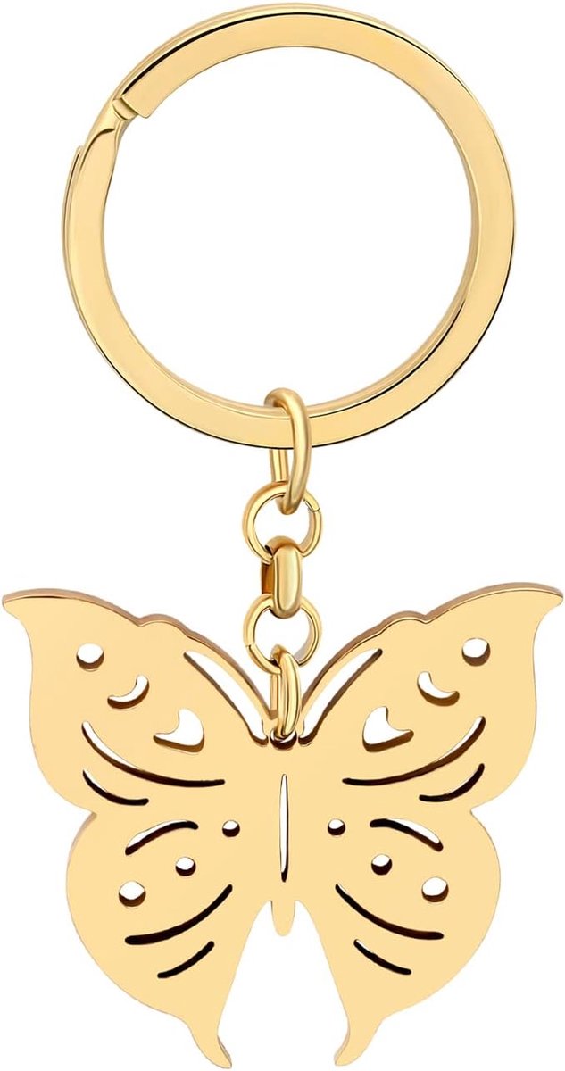vlinder roestvrij staal insecten sleutelhanger bedels vlinder sieraden geschenken voor vrouwen meisjes