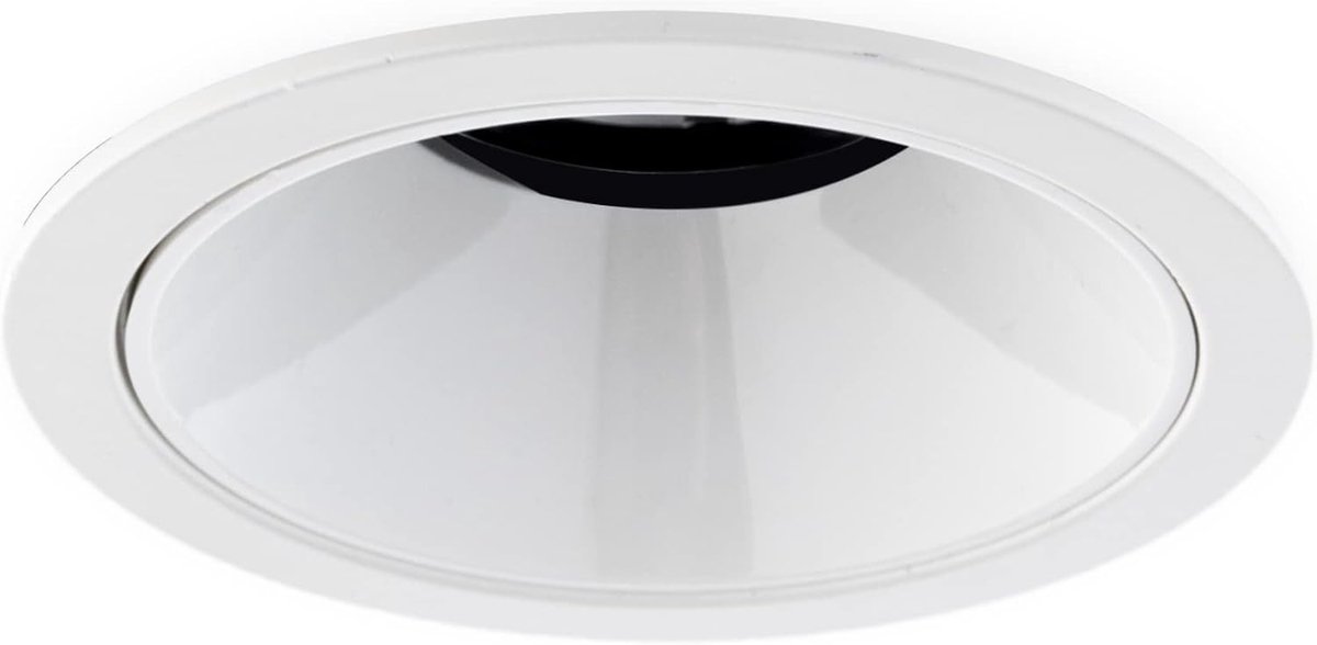 Inbouwspot 15W CREE, Rond, Ø108mm, Kantelbaar, Dimbaar, Wit/Wit, Warm Wit