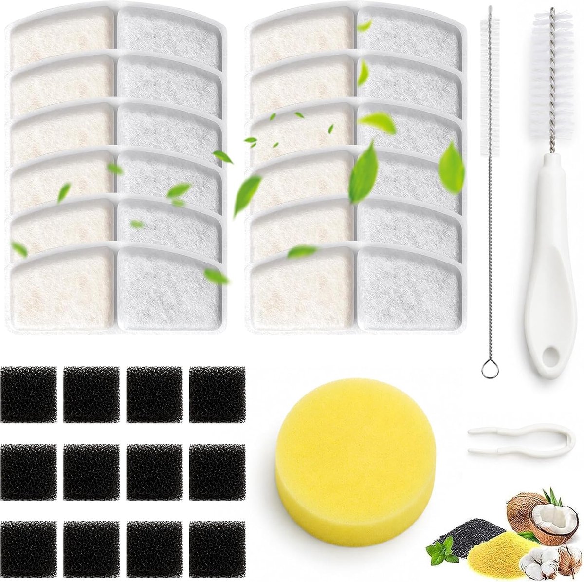 12 filters voor katten met reinigingsset