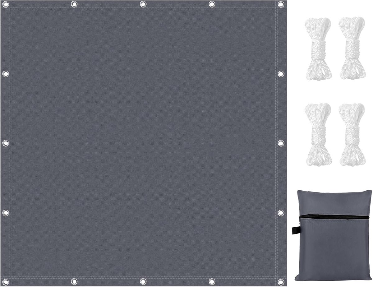 2 x 2 m, polyester, waterdicht, met uv-bescherming
