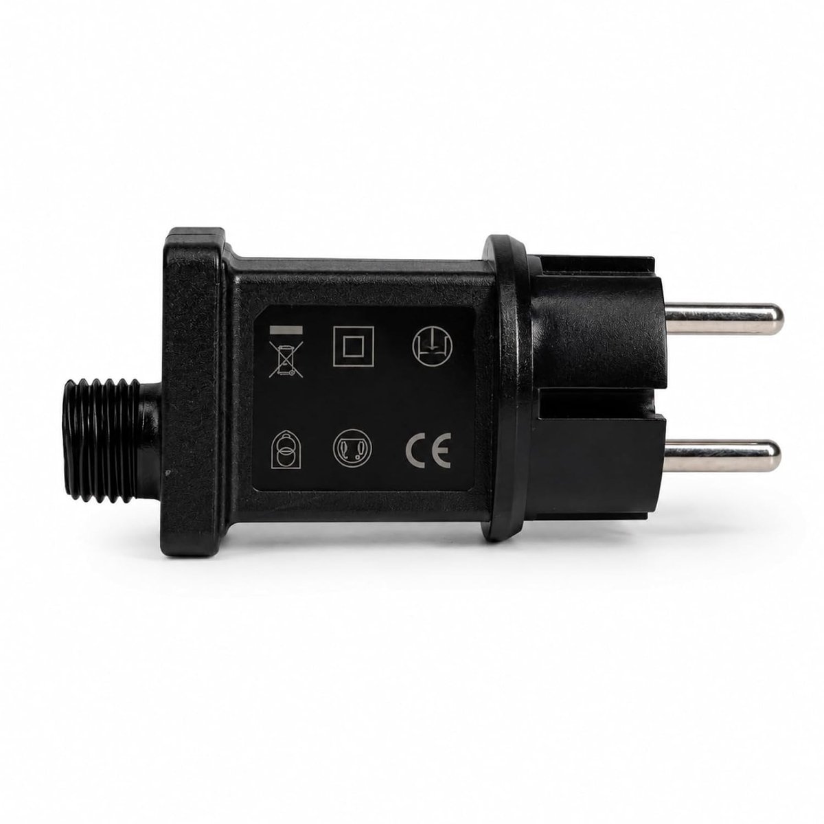 31 V 3,6 W voeding met EU-stekker, IP44 led-transformator voor buitenverlichting, lichtkettingen en kerstdecoratie, reserveadapter met 8 modi