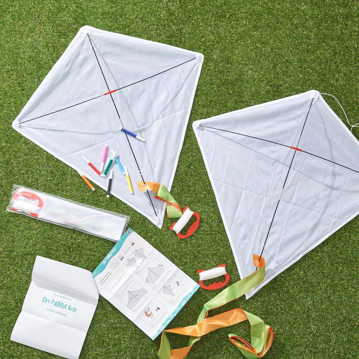 Ontwerp je eigen vlieger met waterverf pennen - DIY knutselpakket voor verjaardagen, feesten en creatieve activiteiten