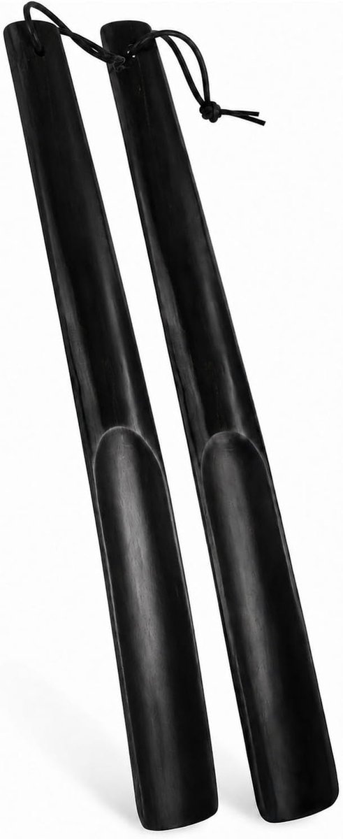 2 x lange schoenlepel 39 cm, schoenlepel gereedschap haak oogje