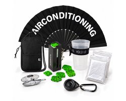 Festival Ready To Go Kit - Festival pakket - Festival gadgets - Waaier - Oordoppen - Festival tasje - Partydop - 8-delig