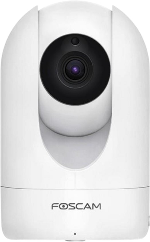 Foscam R4M Beveiligingscamera Binnen – 4MP Super HD PTZ IP Camera – Dual-band WiFi – Nachtzicht 10m – Bewegingsdetectie – Privacy Modus – MicroSD Opslag – Wit