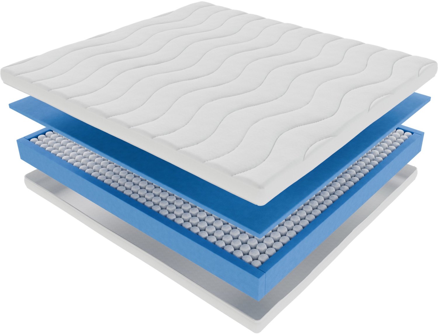 Pocket Matras Koudschuim 180x200 20cm Met Luxe Bamboe Hoes Met Rits