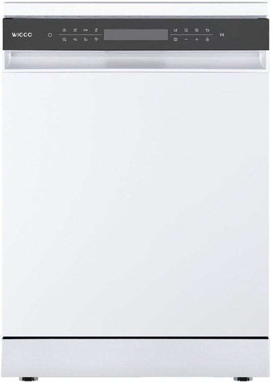 Wiggo WD-F6148B(W) - Vrijstaande Vaatwasser - 60cm - 14 Couverts - 6 wasprogramma's - Energielabel B - 5 jaar garantie - Wit