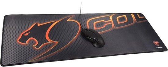 Zwarte gamingmuismatten | Speeloppervlakken van stof en rubber — afbeelding 2