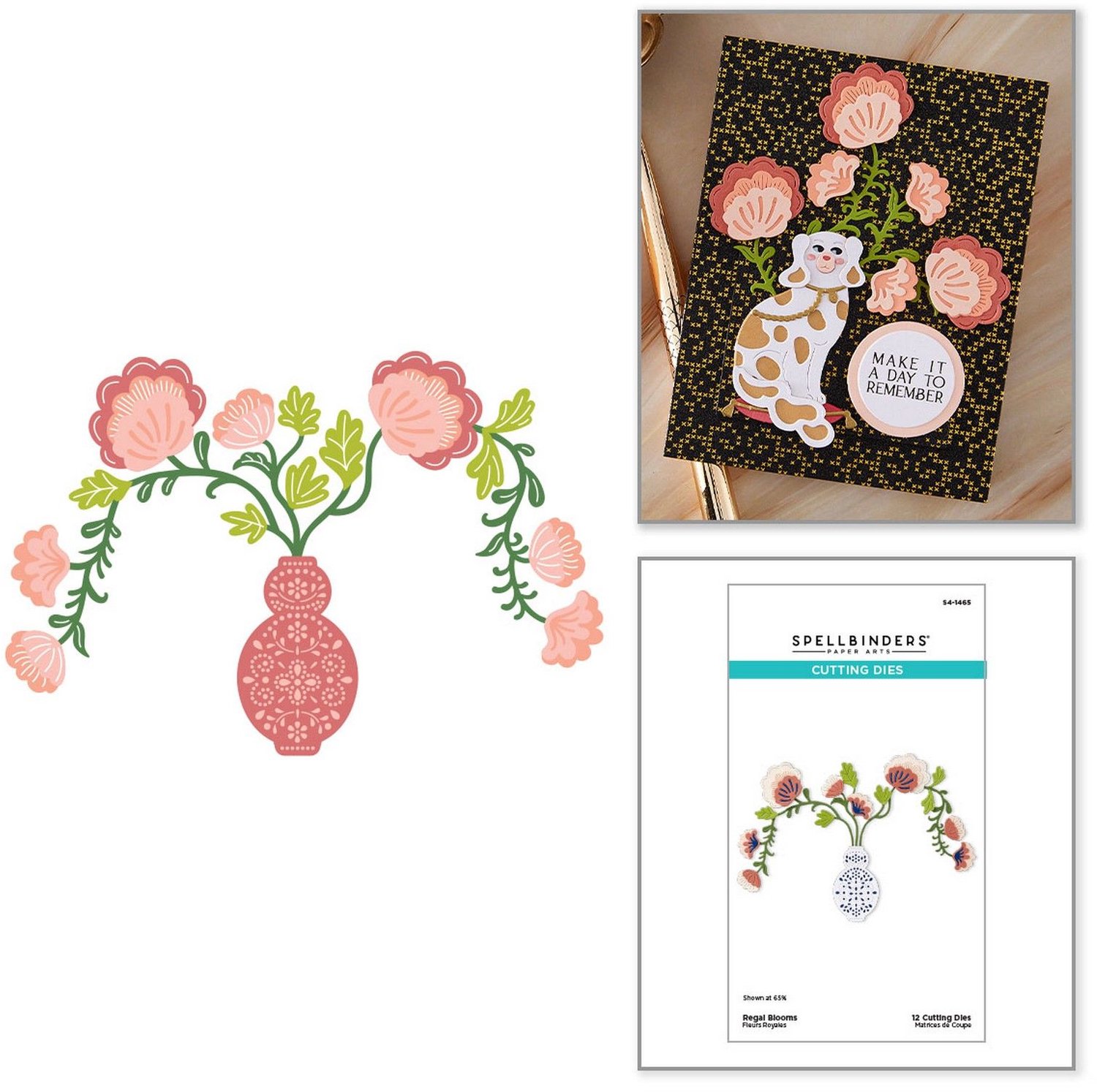 Spellbinders Snijmallen - Regal Blooms - 12 st.