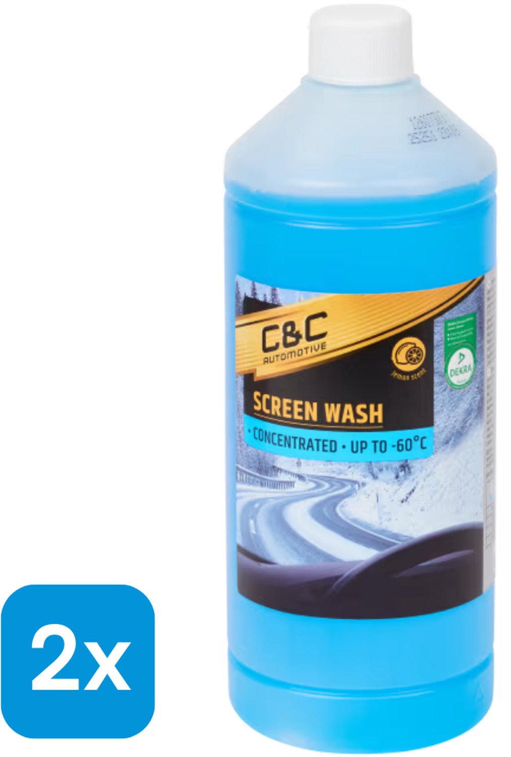 2x C&C ruitensproeiervloeistof 1 liter