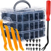 Fixclips auto en demontage gereedschap set 620 - Spreader klinknagels - 4 verwijdertools - m-winkel