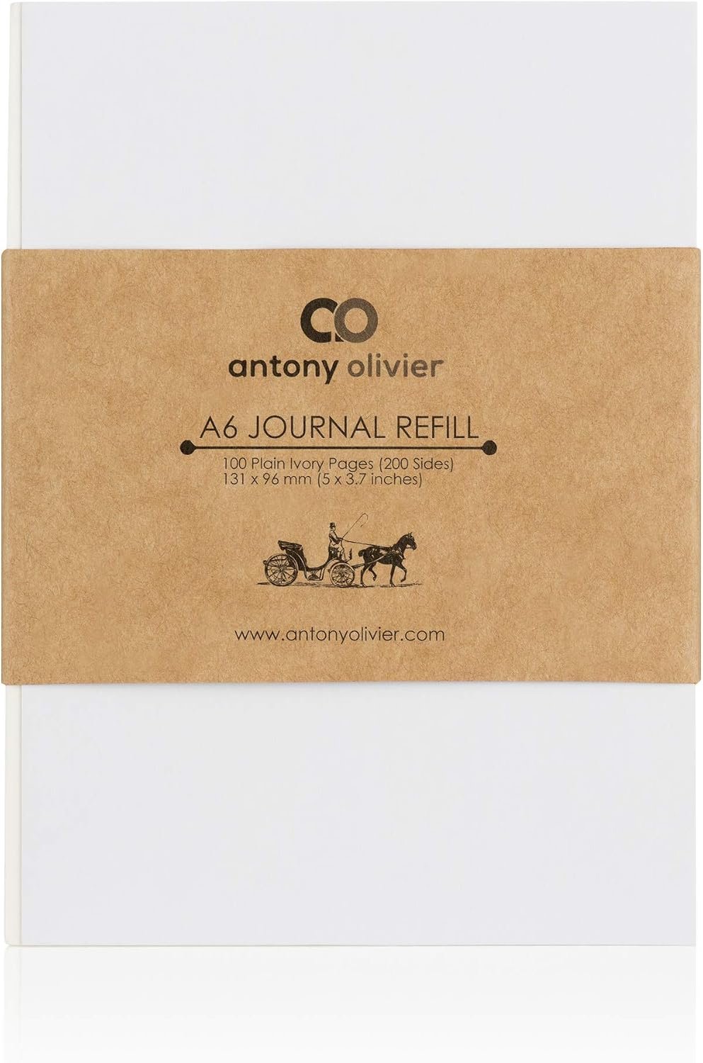Lederen dagboek A6 - Navulpapier - Ongevuld - Perfect voor notities - m-winkel