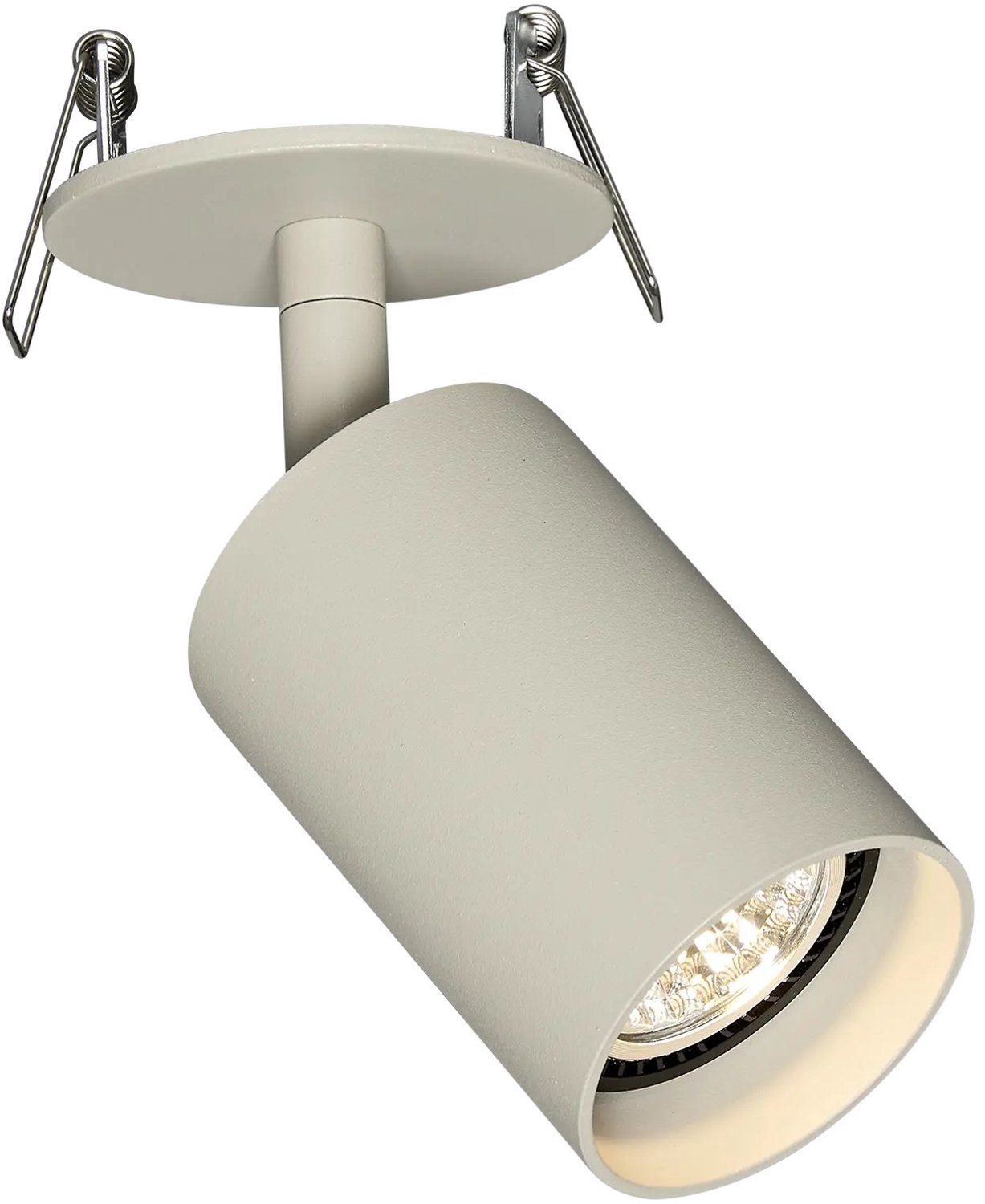TABOO half-inbouwspot met 1 lichtpunt in een beige afwerking, geschikt voor binnenverlichting aan het plafond