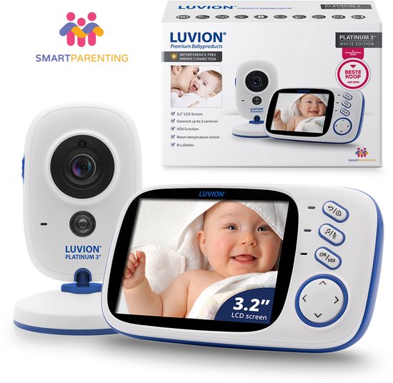 LUVION® Platinum 3+ – Babyfoon met Camera – Uitbreidbaar tot 2 Baby Camera’s