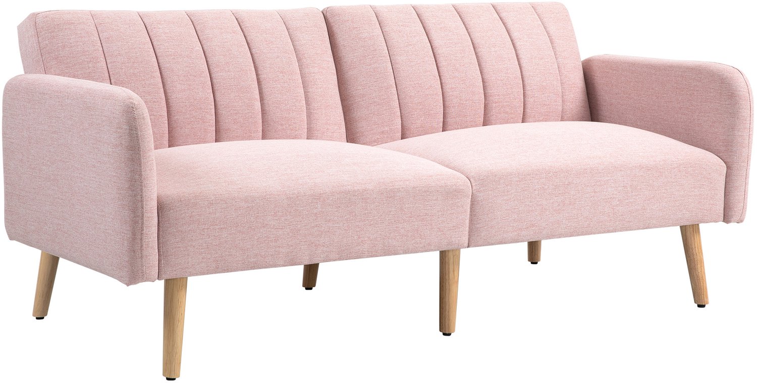 HOMCOM-Schuimbank - 173x75x73cm - Roze