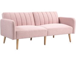 HOMCOM-Schuimbank - 173x75x73cm - Roze