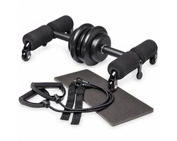 Ab Roller met Automatische Rebound – Buikspiertrainer – Extra Breed Stil Ab Wheel – Inclusief Kniemat – Fitness Thuis Core Trainer