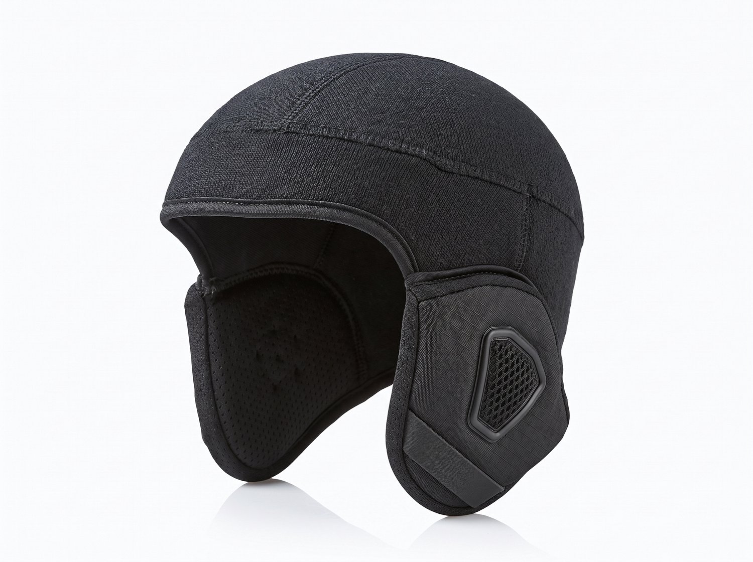 Helmmuts Met Oorwarmers Winter Kit voor ClearView, ICE en Signal Muts Fietshelm Medium Zwart Fietsmuts