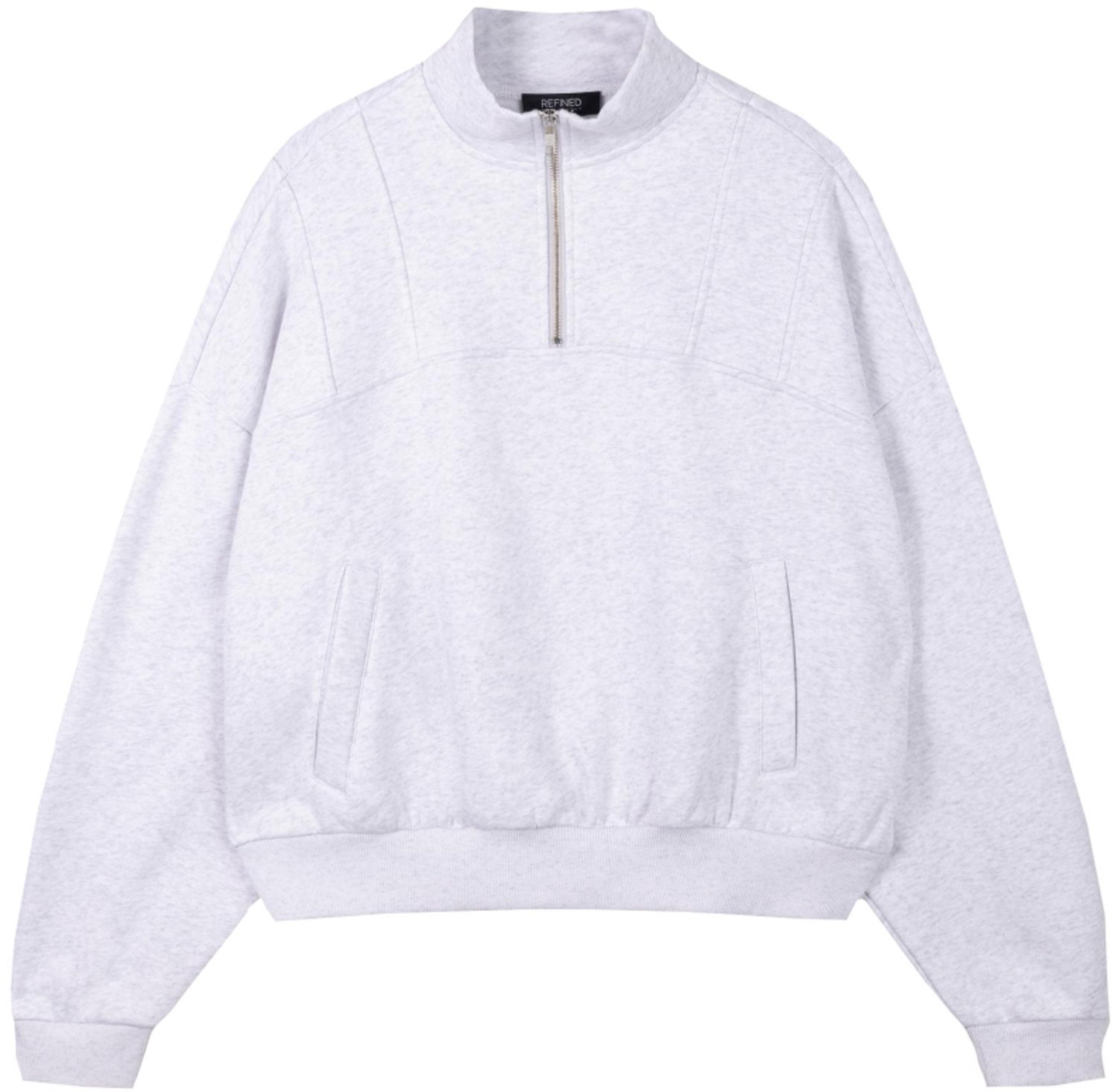 Refined Department Trui Bianca Sweater R2610820305 960 Grey Melange Dames Maat - XL