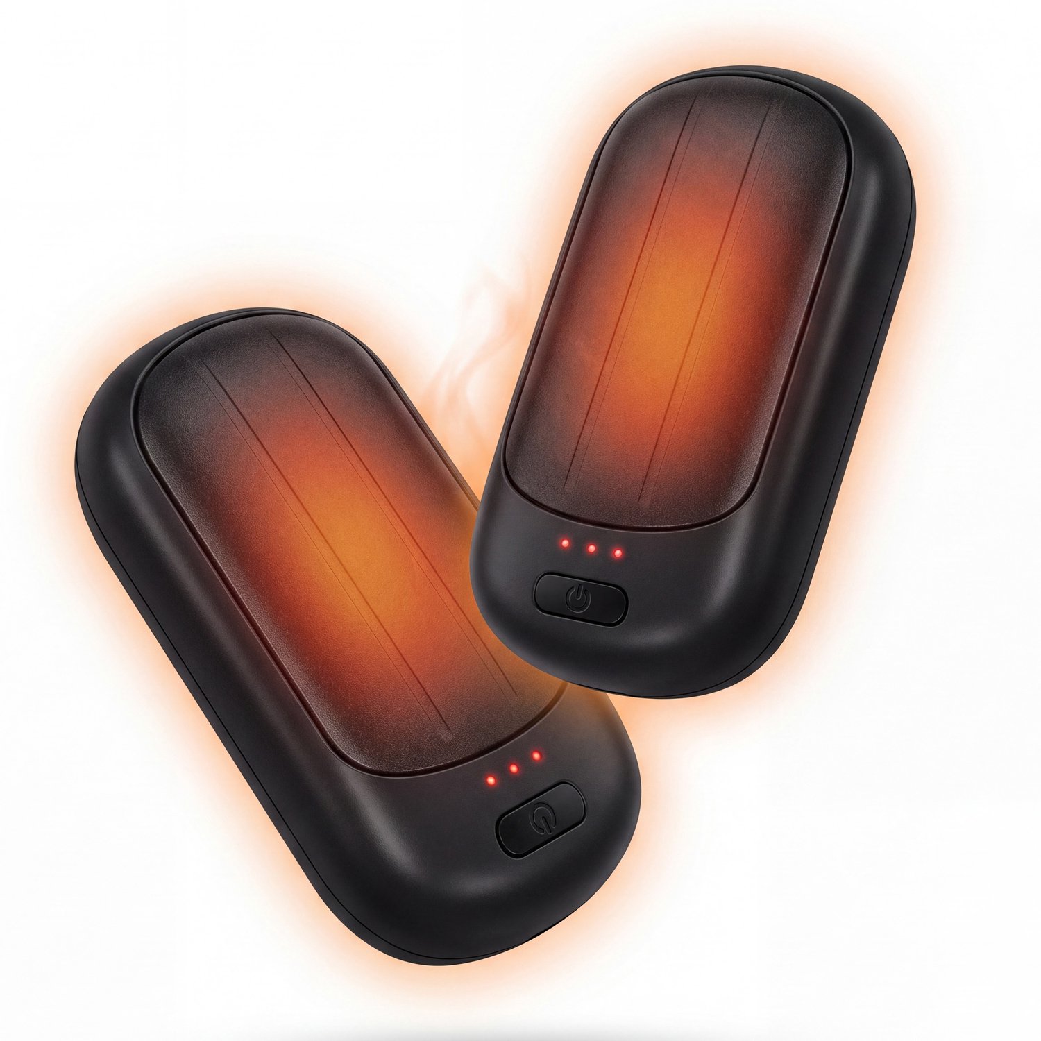 Elektrische Handwarmers 2 Stuks - Oplaadbare Handverwarmers met 3 Krachtige Warmtestanden - Handenwarmer tot 4 uur Verwarmd - Herbruikbare Handenwarmer USB-C - Compacte Handwarmers - Handen Warmer Oplaadbaar - Pocket Warmer - Zwart - Silvergear