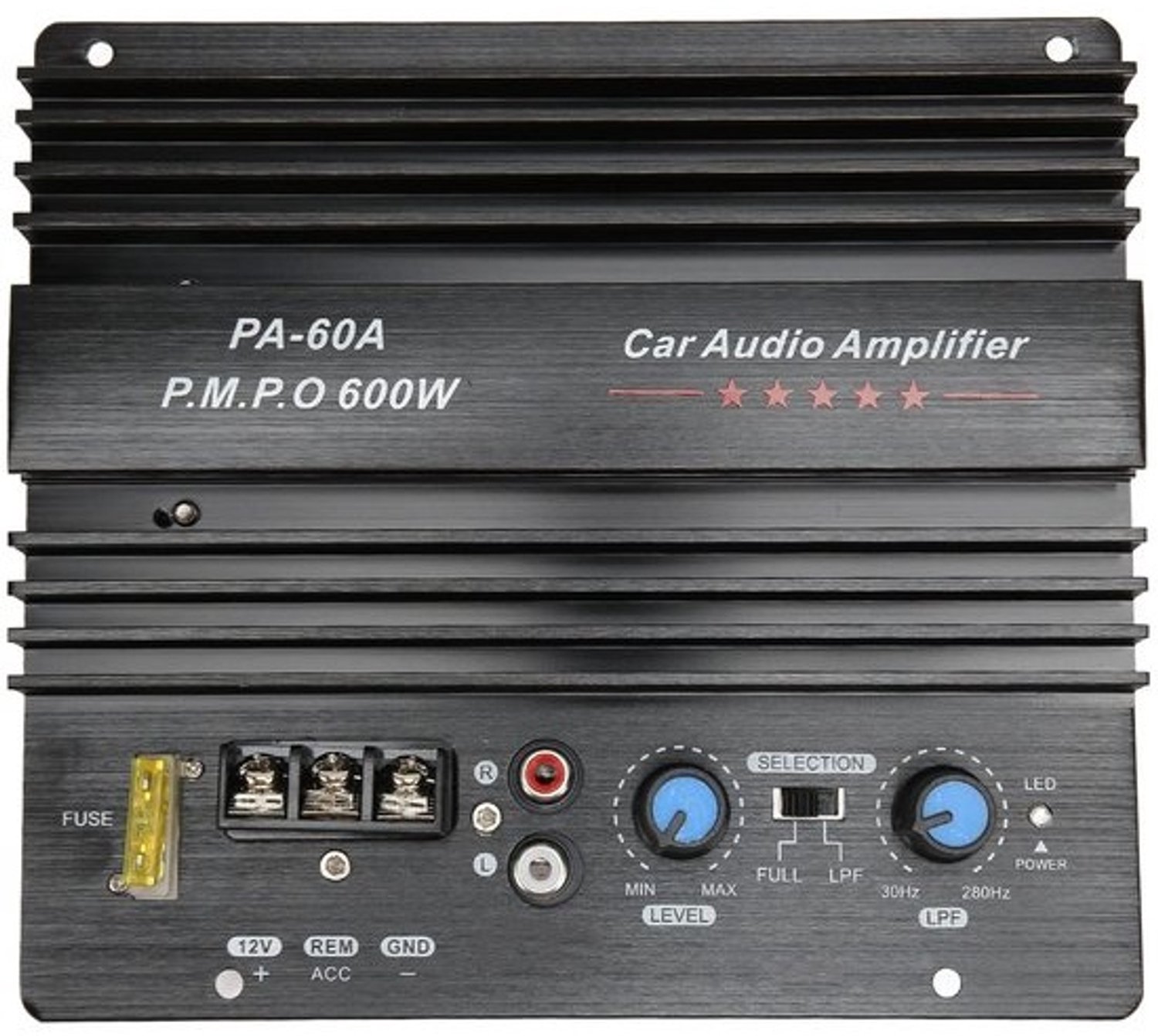 Car Audio Power Amplifier 600W - Stereo-module - Dual IC-chip - Voor de meeste auto's