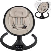 X Adventure Rocco Elektrische Wipstoel Baby – Babyschommel & Baby Swing – Bluetooth & Afstandsbediening – Beige