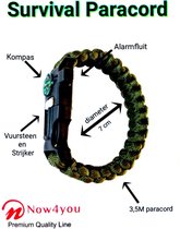 Groen Paracord Survival Armband
