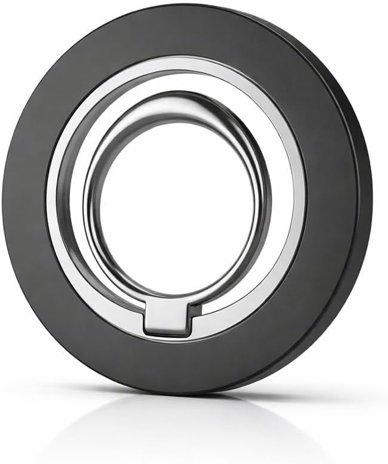 SnelShoppen - Magnetische Telefoon Ring Grip Standhouder met 360° Rotatie voor MagSafe, Compatibel met iPhone 16 Pro Max 15 14 13 12 - Zwart