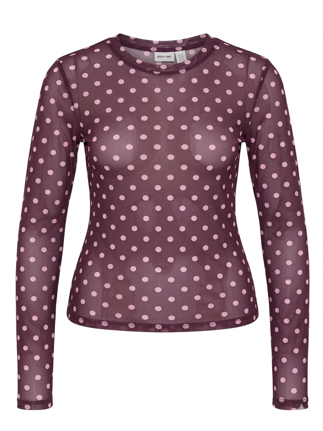 Noisy May Top Lange mouwen mesh