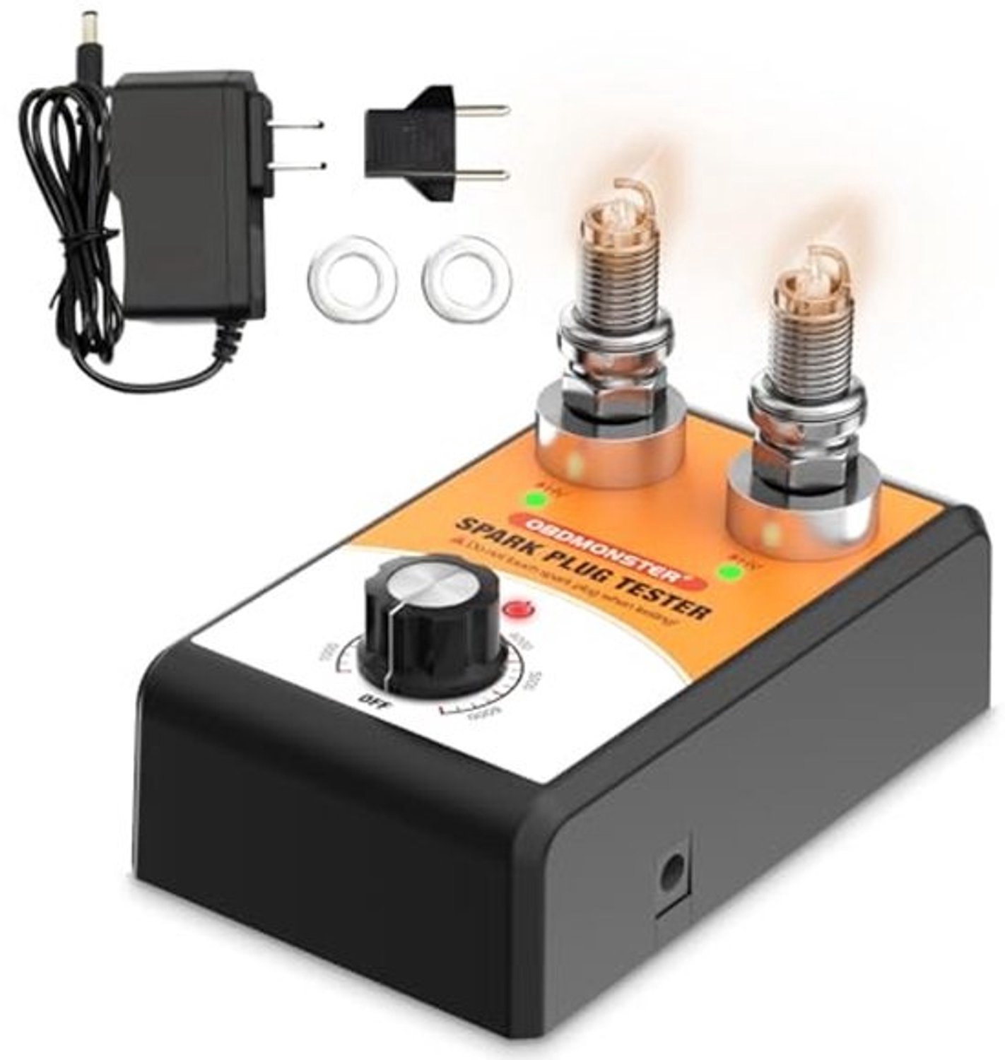Bougie tester met dubbele opening - Auto en motorfiets - Instelbare frequentie 0 tot 6000RPM
