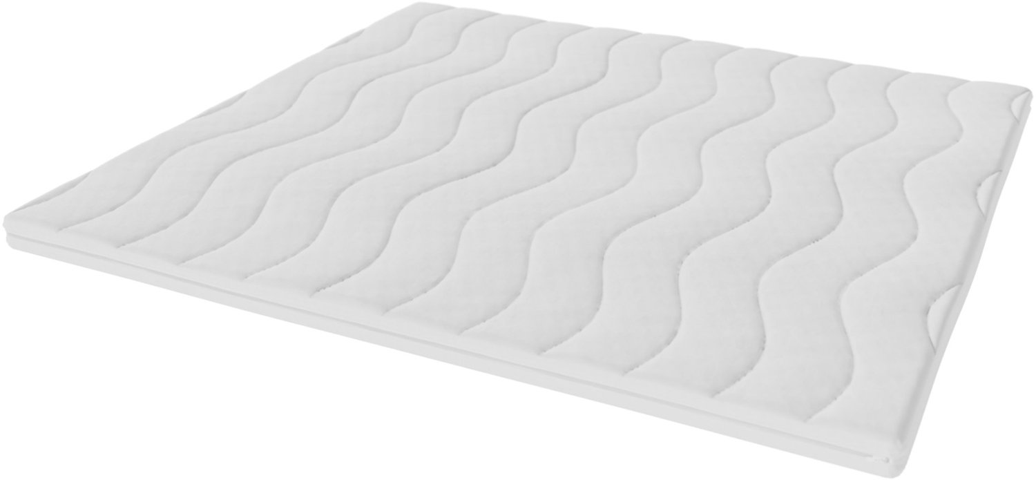 Toros Bedden Topper Hotel XL - Topdekmatras 180x200 - HR Koudschuim - Bamboe Luxe Tijk - 9 cm dik - Orthopedisch Wit