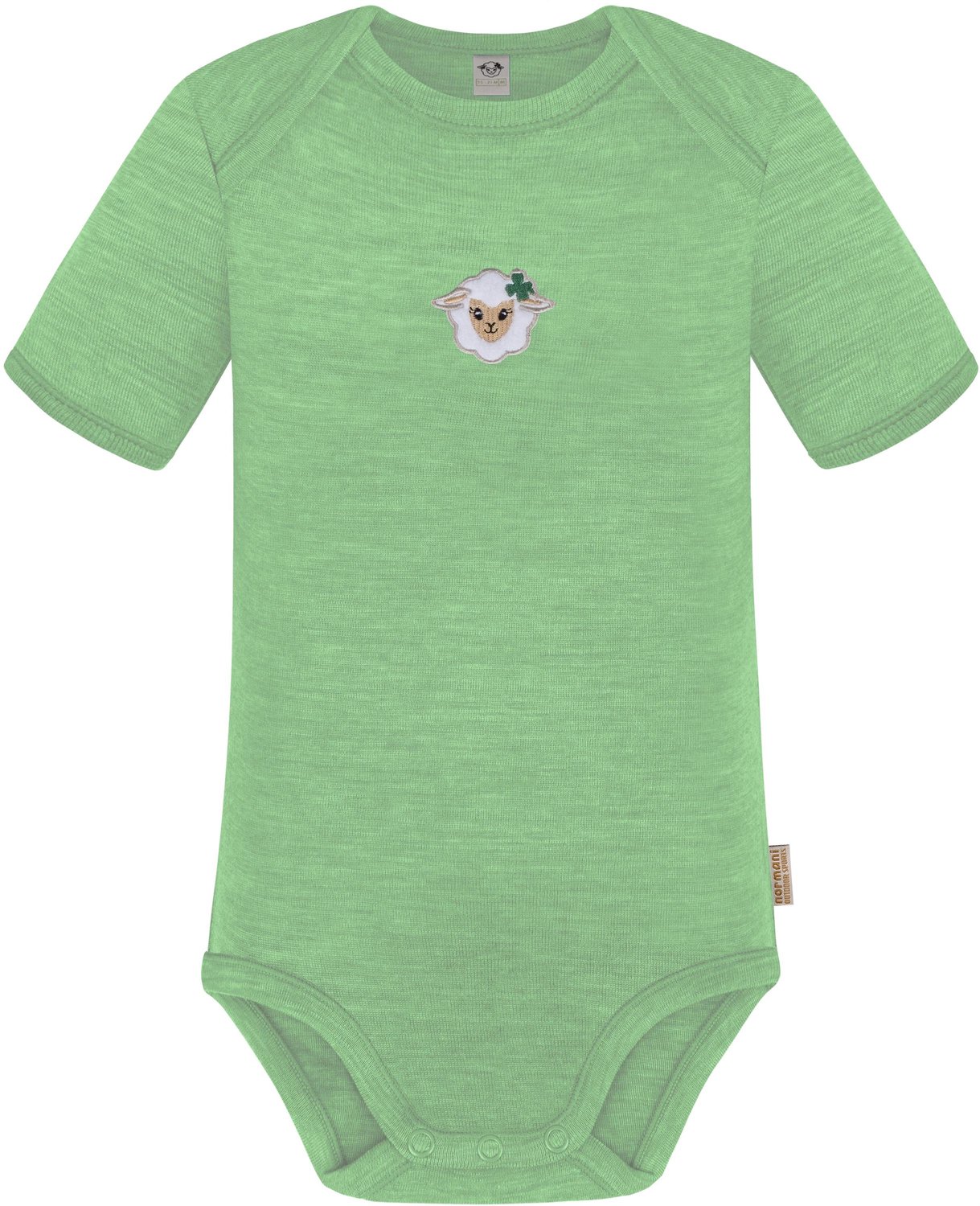 Baby-merino rompertje met korte mouwen „Tauranga“