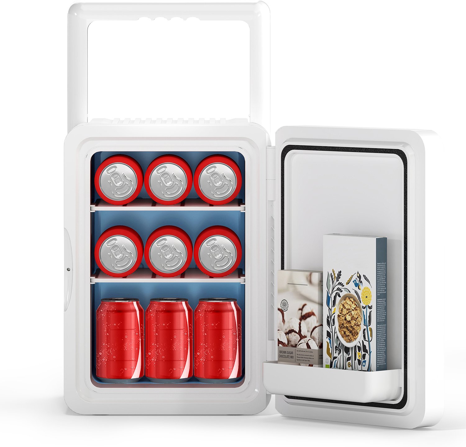 Puluomis Mini koelkast - 20L - Skincare & make-up fridge - Auto koelkast - DC 12/24V & AC 220-240V - Koelen & Verwarmen - Wit
