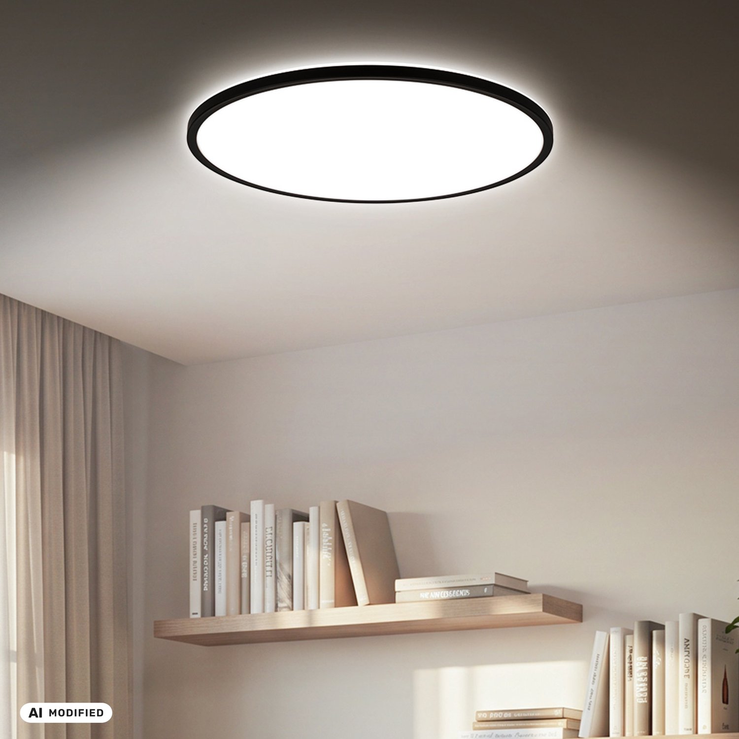 BRILONER Slim - LED Plafondlamp - paneel - plafonniere keuken - 6000 Lm - 4000 K neutral wit licht - Ø58