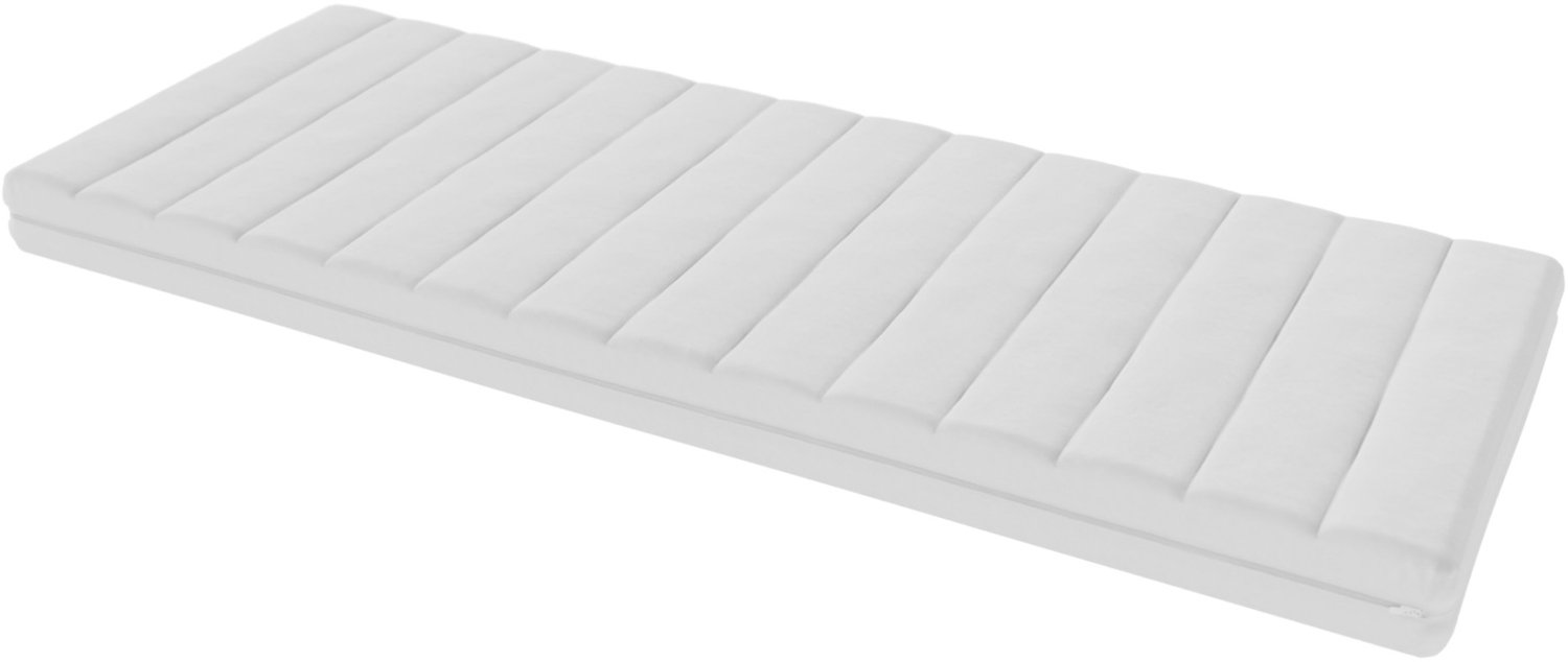 Toros Bedden Matras 80x210 - 14cm dik - HR Koudschuim - Bamboo hoes - contour gesneden 7-zone Wıt