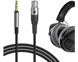 Audio Kabel voor Beyerdynamic DT 900 PRO X en DT 770 PRO X - Vervangingskabel van Gevlochten Nylon, 3.5mm Stereo, 1.7m Lengte, Hoogwaardige Geluidskwaliteit en Duurzaamheid