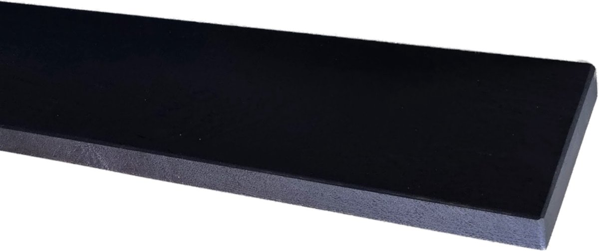 GoudmetHout Zwevende wandplank - zwart eiken - 240 x 15 cm - Blinde Montage