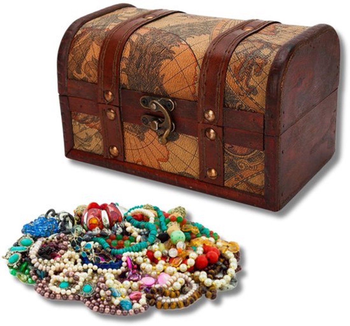 Allecto - Opbergdoos Schatkist - Decoratieve Sieradenbox - Vintage