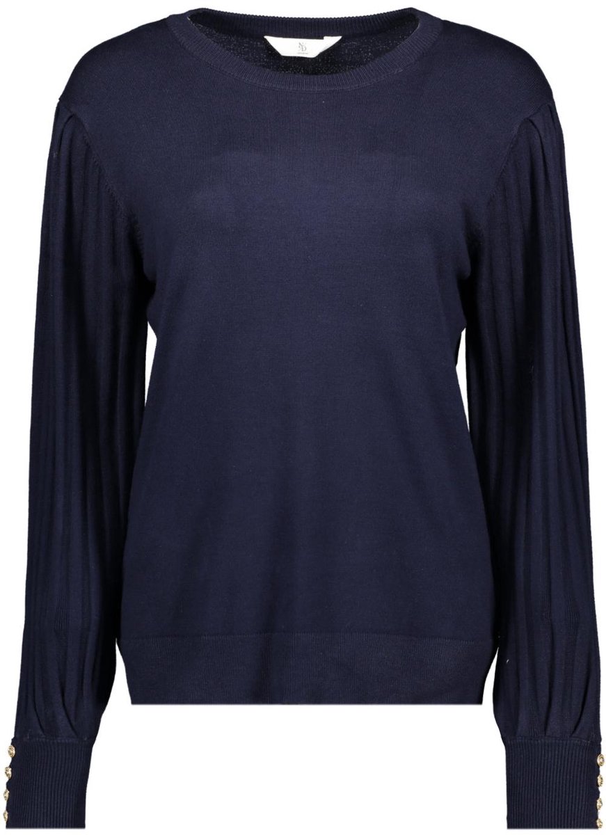 NED Trui Berle Ls Rmb Brei 26w1 U106 37 303 Marine Dames Maat - XXL