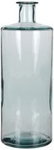 Mica Decorations Guan Fles Vaas - H40 x Ø15 cm - Gerecycled Glas - Transparant