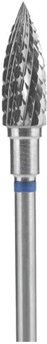 Staleks Pro EXPERT Carbide Nail Drill Bit – Flame Blauw Medium 5 mm / 13,5 mm
