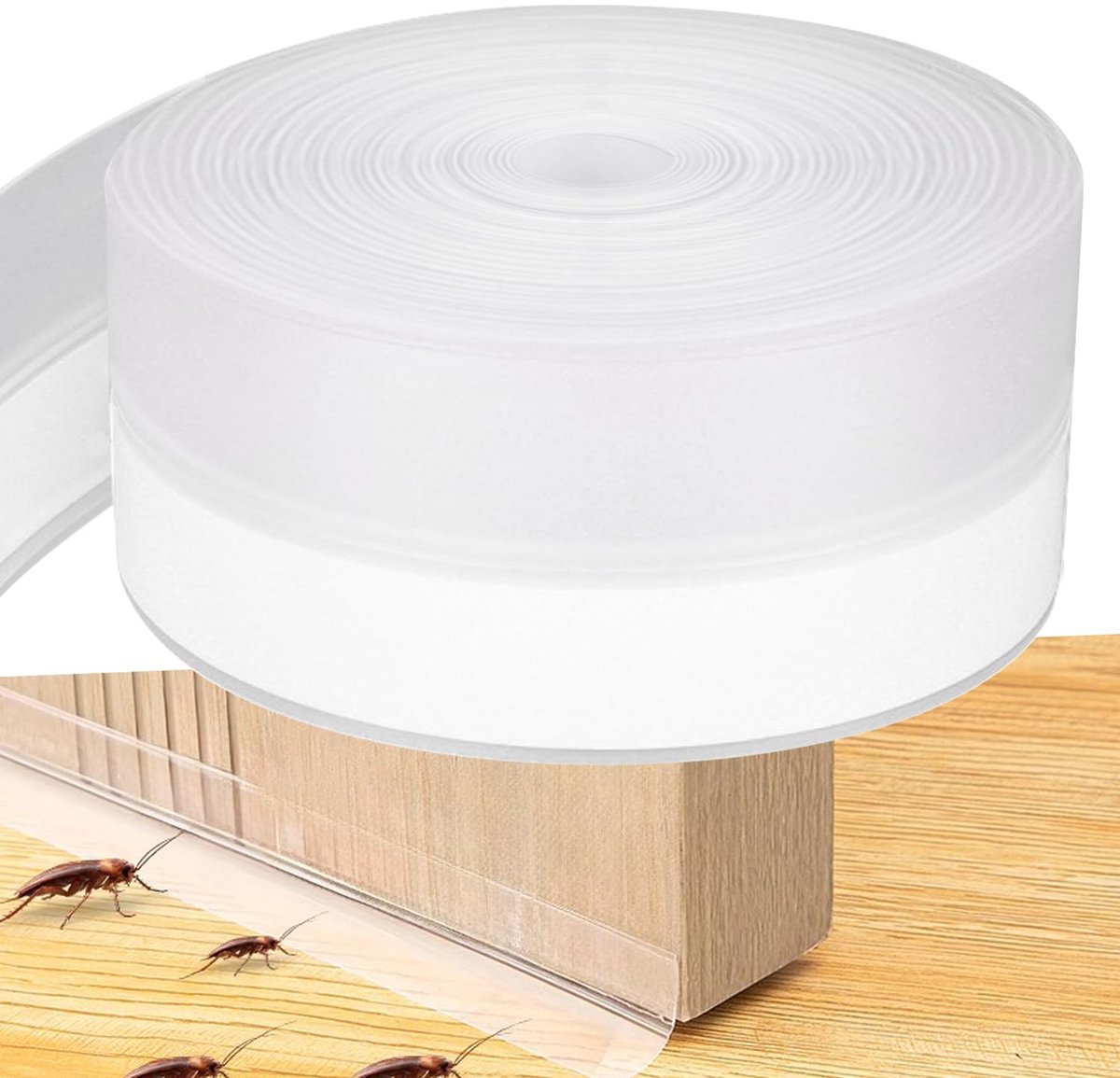 45 mm brede en 10 meter lange winddichte deurafdichtingen; zelfklevend isolatiemateriaal Geschikt voor ramen.
