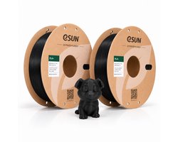 eSUN PLA Basic Filament Zwart 1.75 mm – 2 Pack (2x 1 kg) – 3D Printer Filament voor Bambu Lab, Creality, Prusa, Anycubic