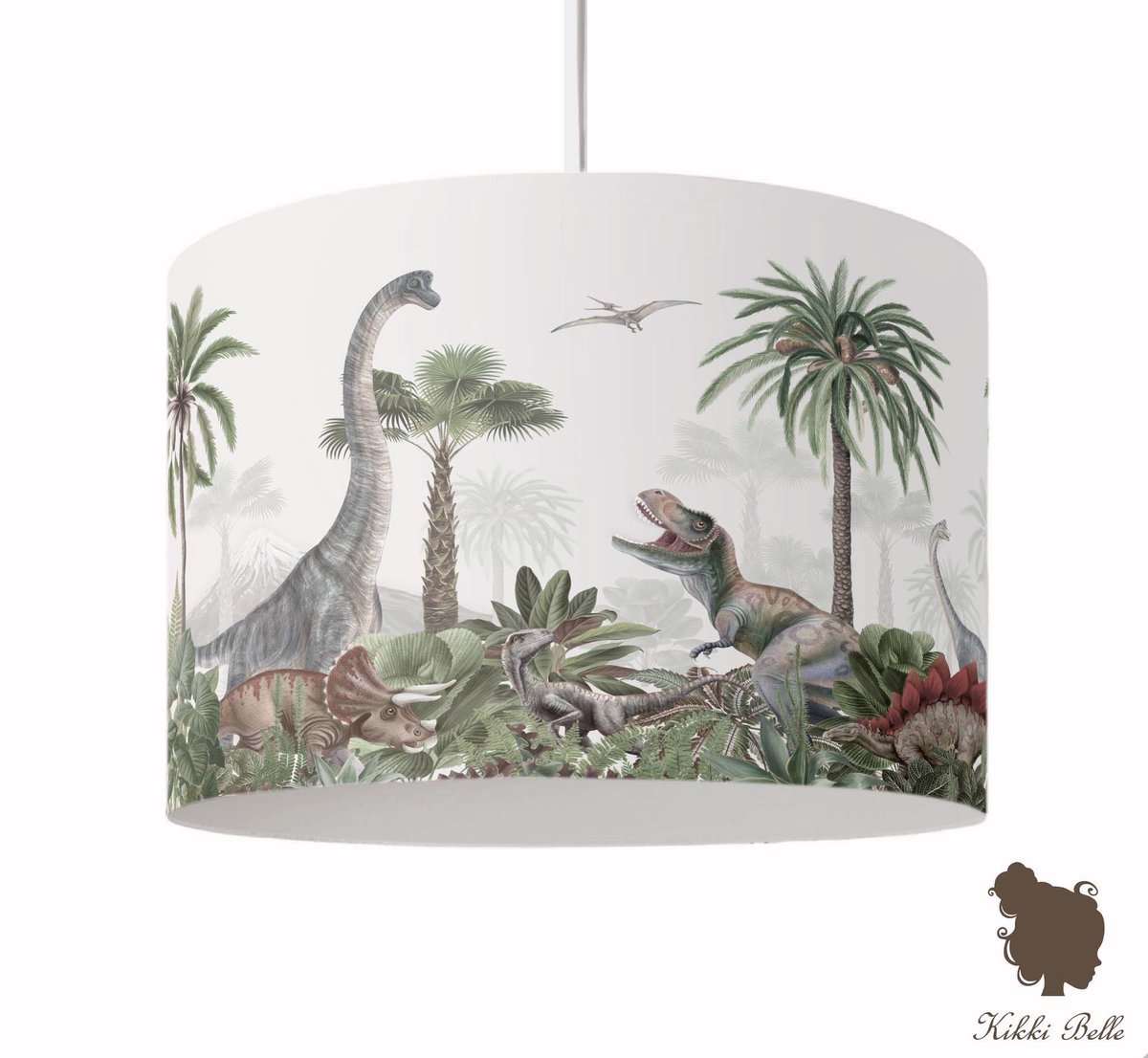 Hanglamp Dino Jive Kikki Belle-verlichting-kinderkamer-incl pendelsnoer-dinosaurus-E27