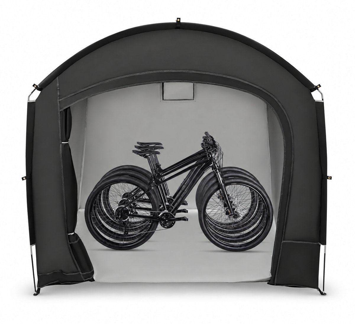 Molhaus Fietsenberging voor 4 Fietsen - Waterdichte Fietstent - 600D Oxford - Opvouwbaar - Berging