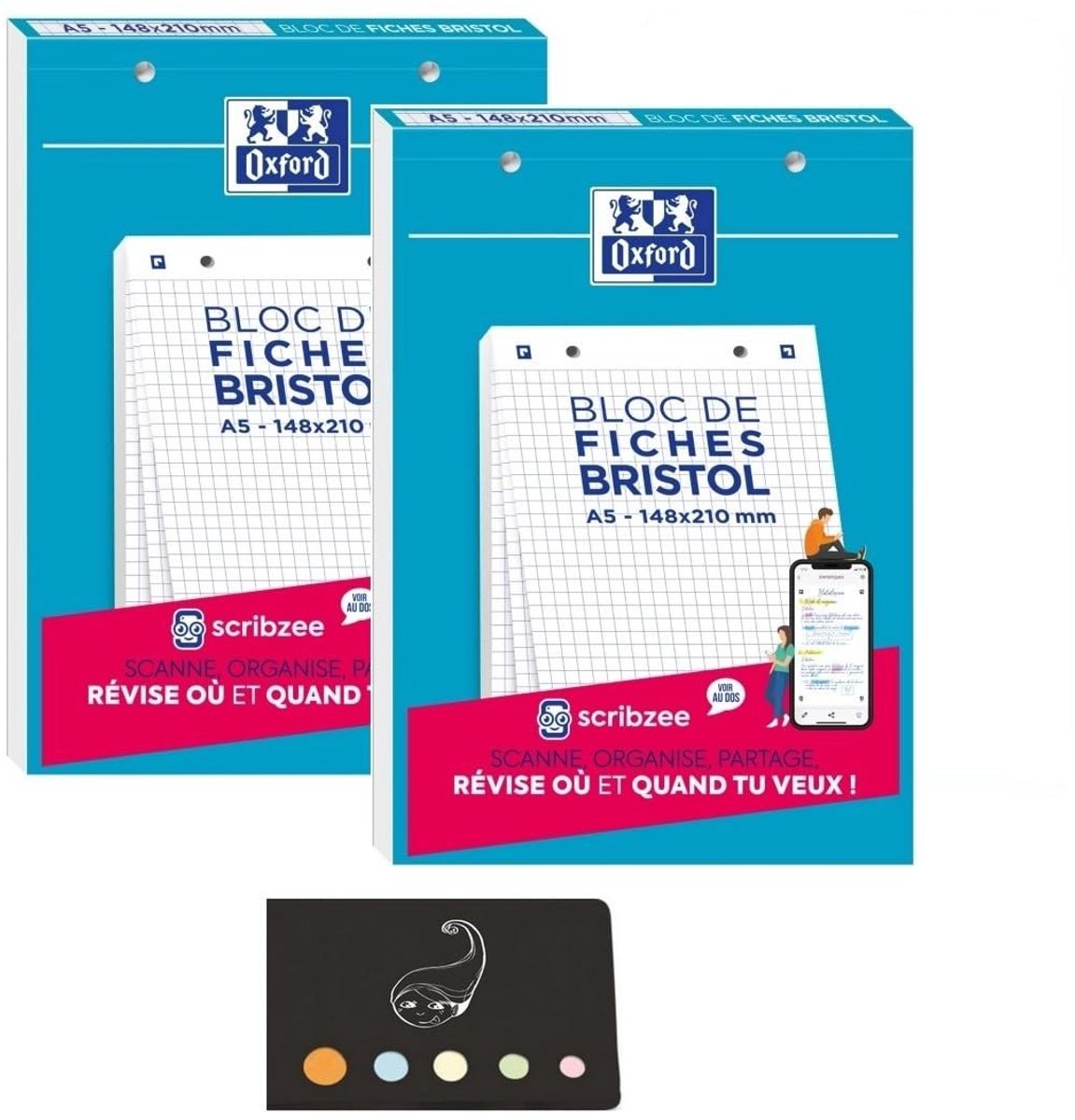 Elzusha - Set van 2 A5 Bloknotities met 30 Perforaties