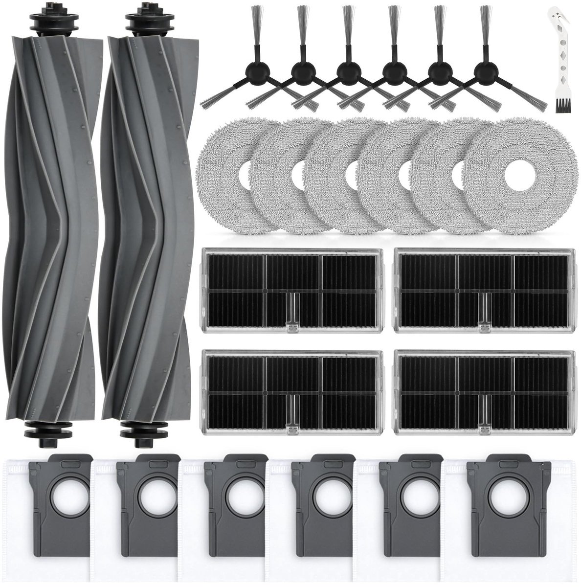 Elzusha - 25 Stuks Accessoires voor Dreame L10s Pro Ultra Robotstofzuiger