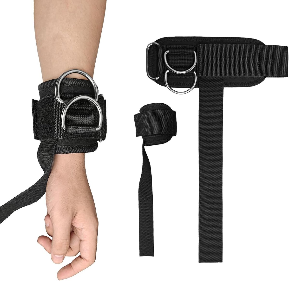 Lifting Straps - Zwart - 30 x 20 x 1 cm - Duurzaam Materiaalmix - Voor Krachttraining en Sport