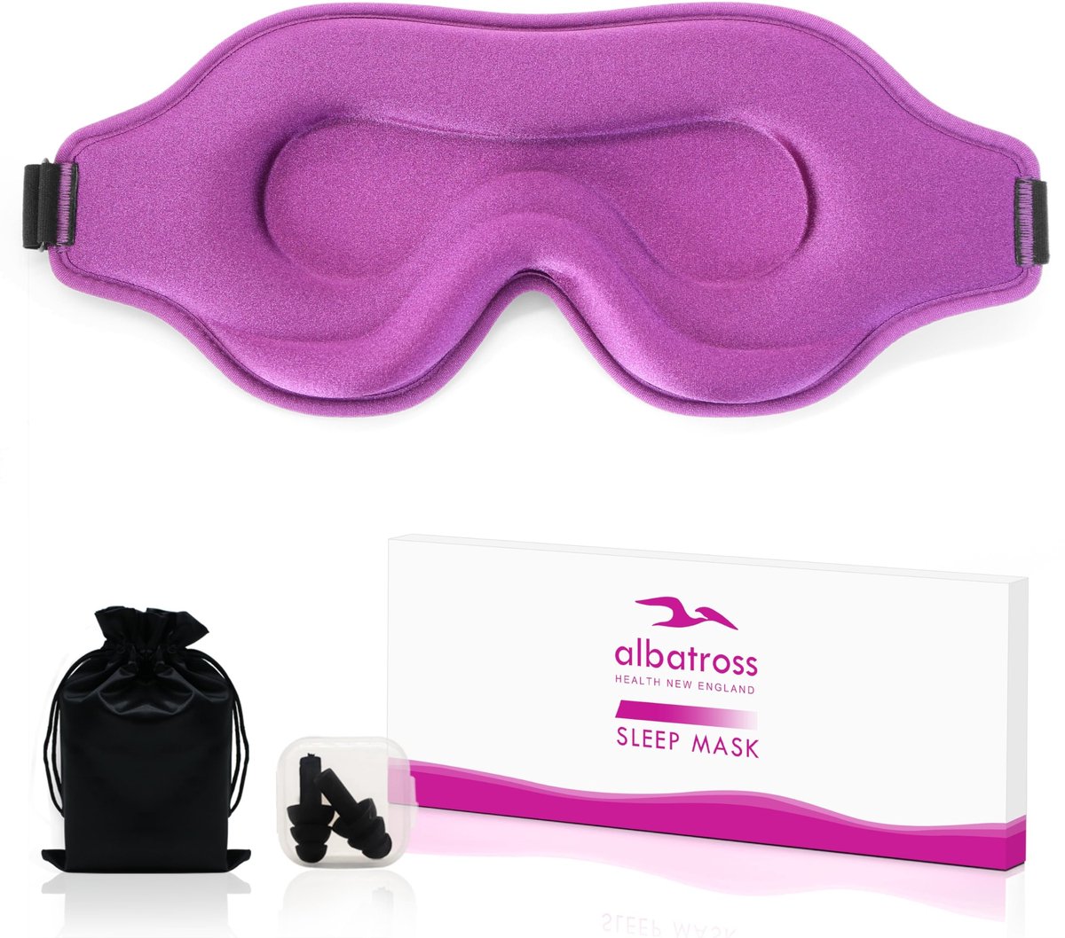 Elzusha - Verbeterde 3D Oogmasker voor Blokkeren van Licht