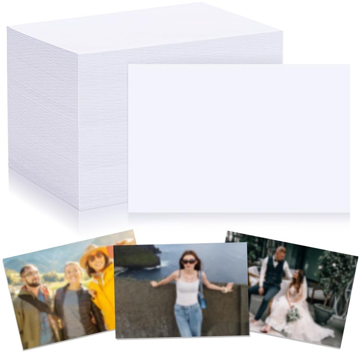 Elzusha - 700 Vellen Fotopapier 15,2 x 10,2 cm Glanzend voor Inkjetprinters